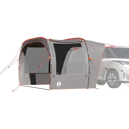 VidaXL autotent in grijs en oranje, waterdicht en windbestendig, met ruime ingang.