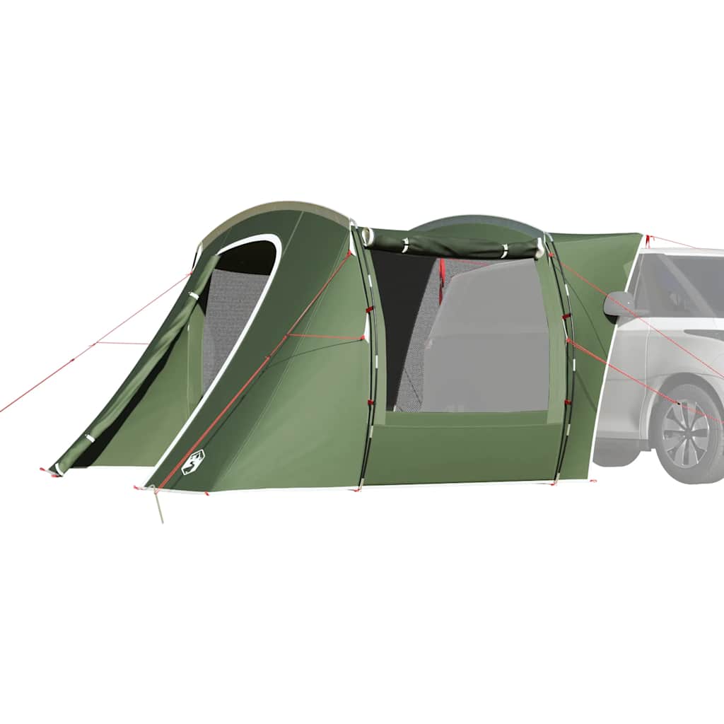 vidaXL autotent in groen, waterdicht met ingang en zijramen, geschikt voor festivals en roadtrips