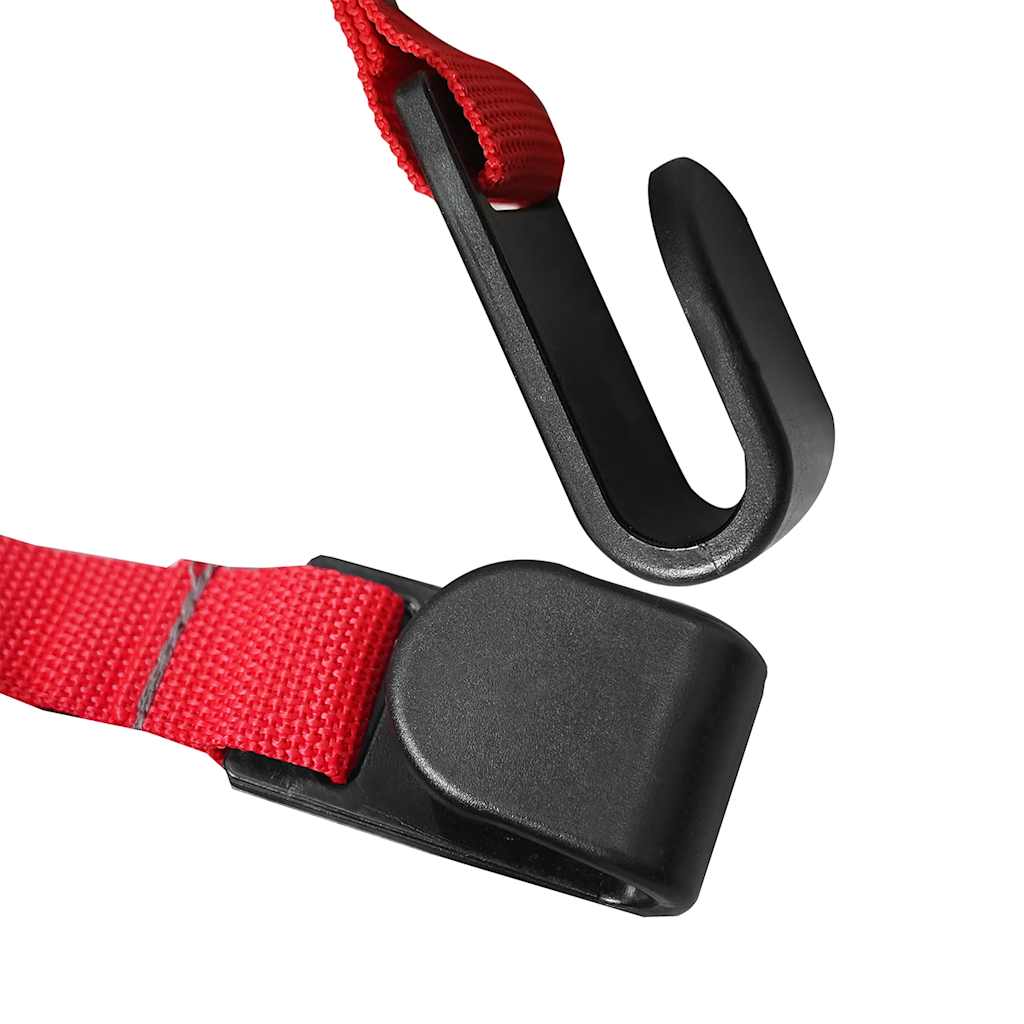 Detail van de stevige bevestigingshaak en strap van de vidaXL autotent.