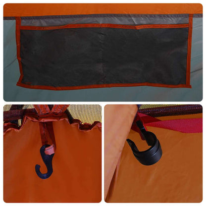 Detail van de vidaXL douchetent met opbergvak en haakjes voor accessoires.