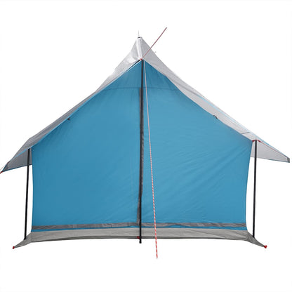 Zijaanzicht van de vidaXL 5-persoons waterdichte tent in blauw.