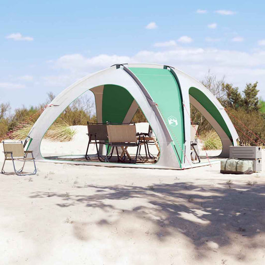 Zeegroen vidaXL partytent met waterdicht ontwerp, ideaal voor feesten in de buitenlucht.