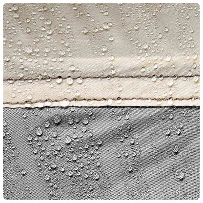 Detail van het waterdichte materiaal van de vidaXL partytent met regendruppels.