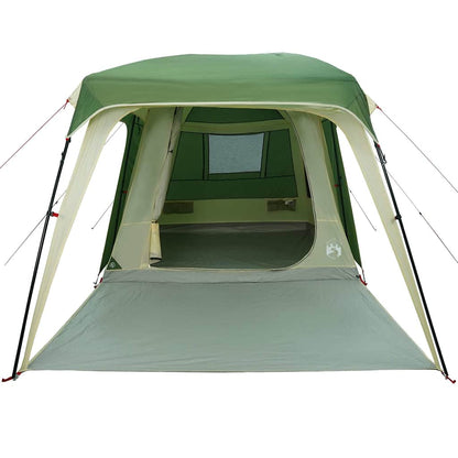 Detail van de vidaXL 5-persoons kampeertent met verandakoepel, zijaanzicht met open ingang.
