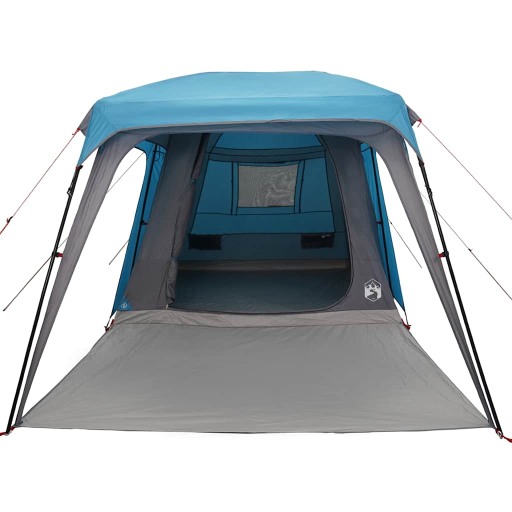 Detail van de vidaXL 5-persoons kampeertent met verandakoepel, zijaanzicht met open ingang.