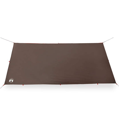 Kampeerluifel vidaXL waterdicht 406x306 cm bruin - afbeelding 5