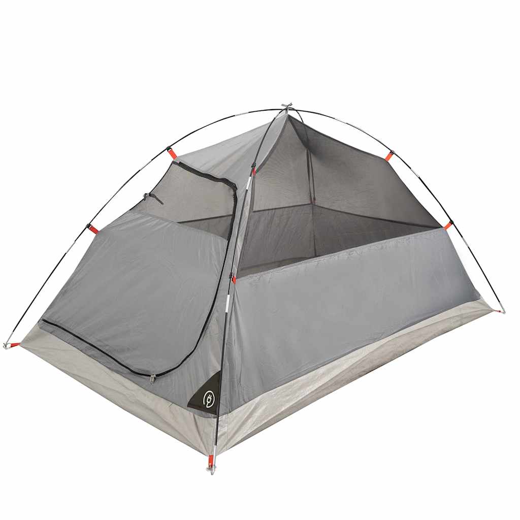 Detail van de vidaXL koepeltent met gaaswanden en waterdichte polyester buitenkant.