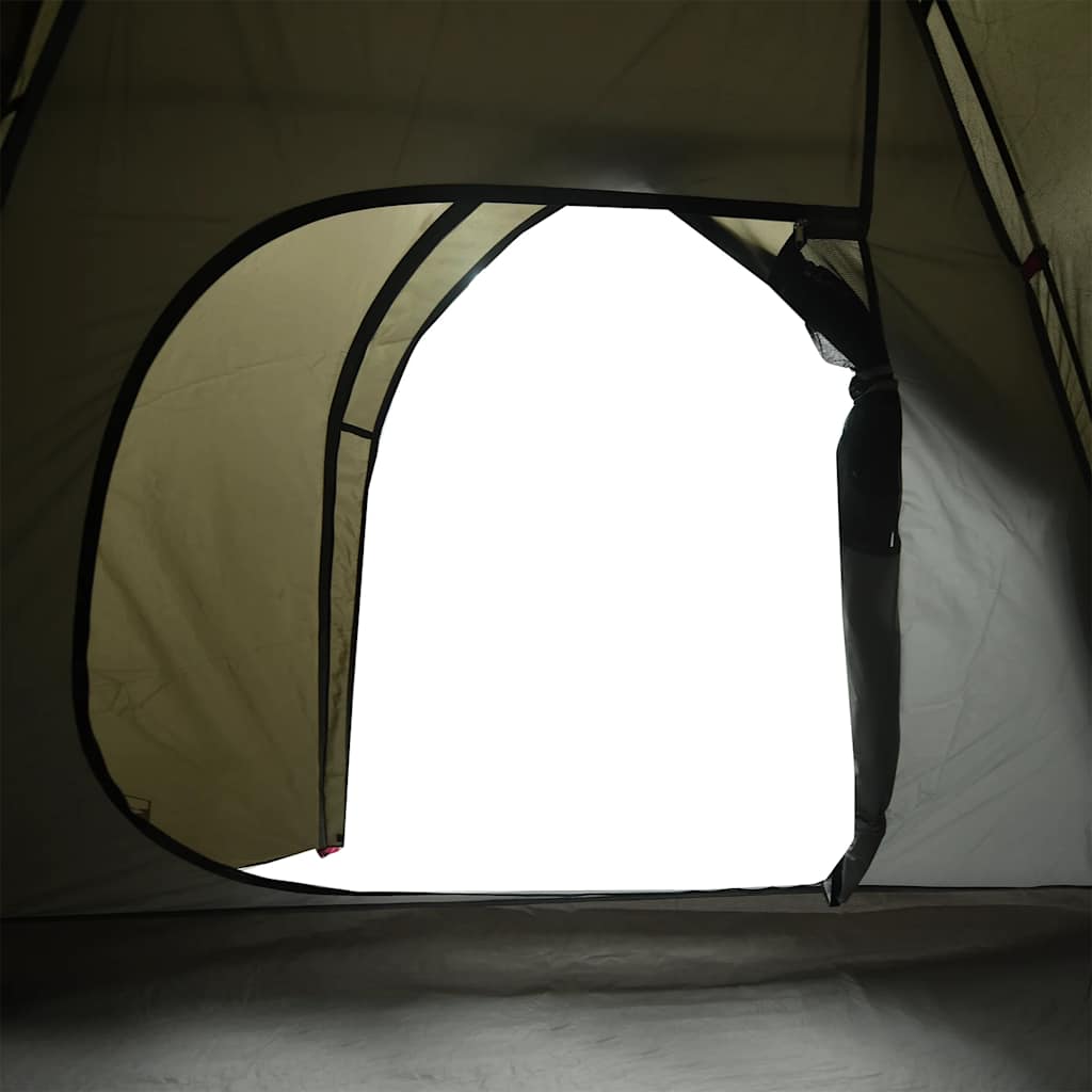 Detail van de ingang van de vidaXL koepeltent met gaaswanden voor ventilatie.