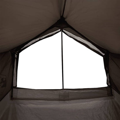 Detail van het ventilatierooster in de vidaXL 2-persoons tent, voor optimale luchtcirculatie.