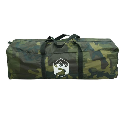 Camouflage draagtas voor de vidaXL 4-persoons koepeltent, stevig en praktisch.