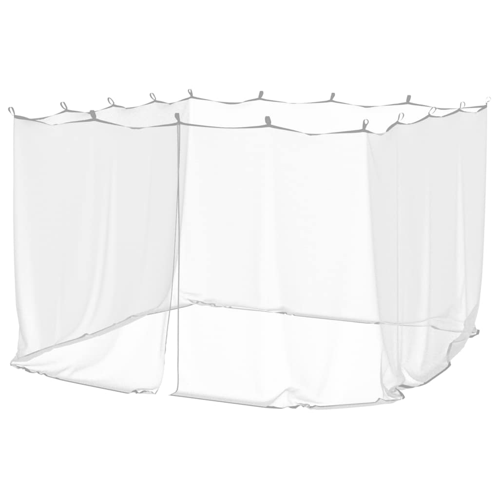 Detail van de vidaXL klamboe in wit gaas, geschikt voor partytenten.