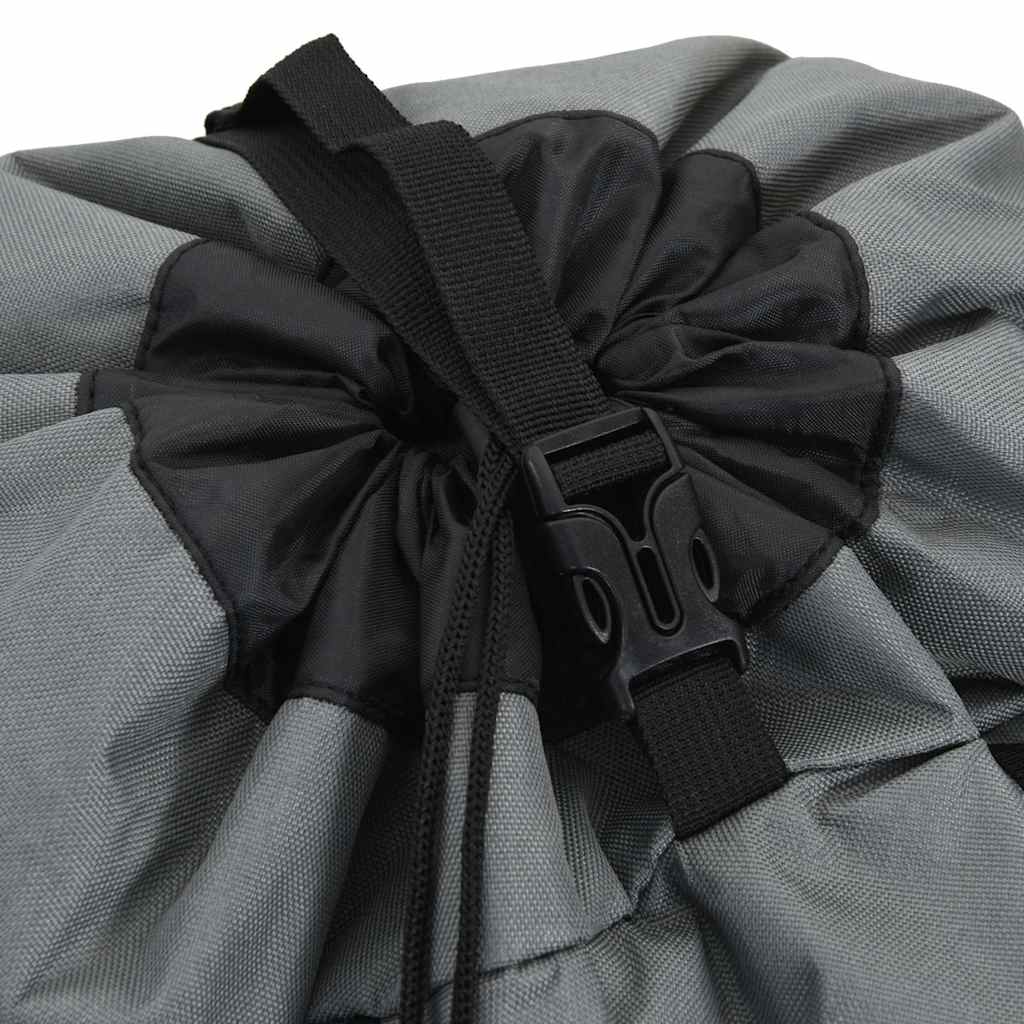 Detail van de sluiting van de vidaXL 100 L wandelrugzak met verstelbare band.
