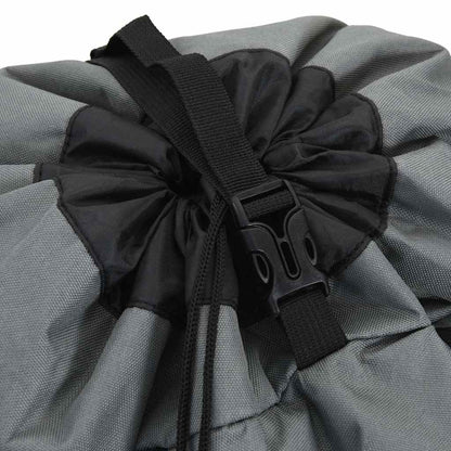 Detail van de sluiting van de vidaXL 100 L wandelrugzak met verstelbare band.