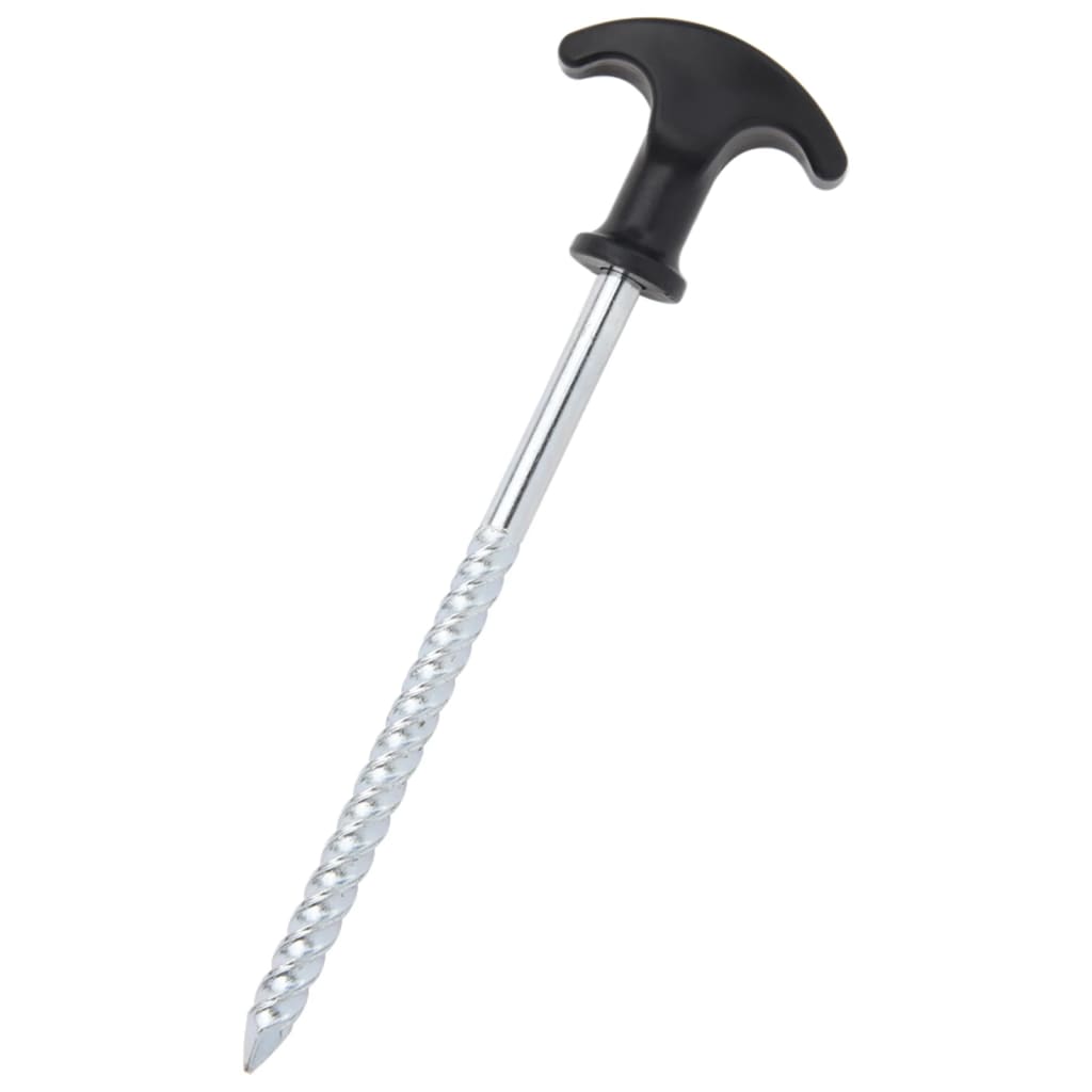 Detail van de vidaXL tentharing met T-vormige handgreep en schroefdraad.