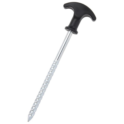 Detail van de vidaXL tentharing met T-vormige handgreep en schroefdraad.