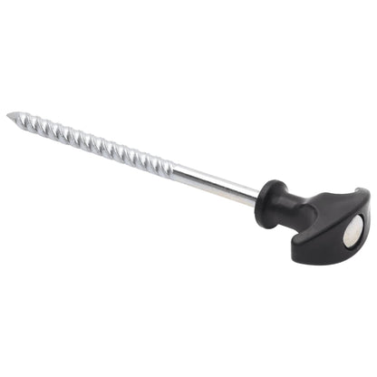 Detail van de vidaXL tentharing met schroefdraad en T-vormig handvat.