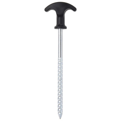Detail van de vidaXL tentharing met T-vormige handgreep en schroefdraad.