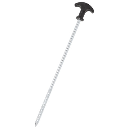 Detail van de vidaXL Tentharing met T-vormige handgreep en gegalvaniseerd staal.