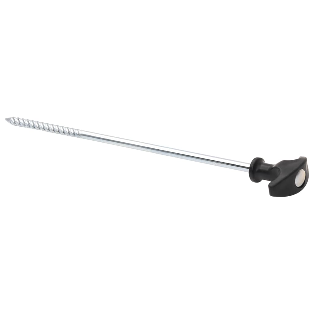 Detail van de vidaXL Tentharing met T-vormige handgreep en gegalvaniseerd staal.
