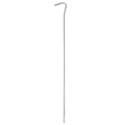 Detail van de gegalvaniseerde vidaXL tentharing van 30 cm met haak.