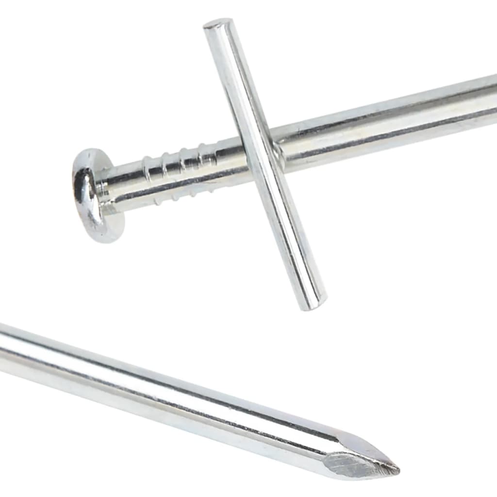 Detail van de vidaXL tentharing met puntig uiteinde en T-stangetje voor extra grip.