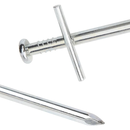 Detail van de vidaXL tentharing met puntig uiteinde en T-stangetje voor extra grip.