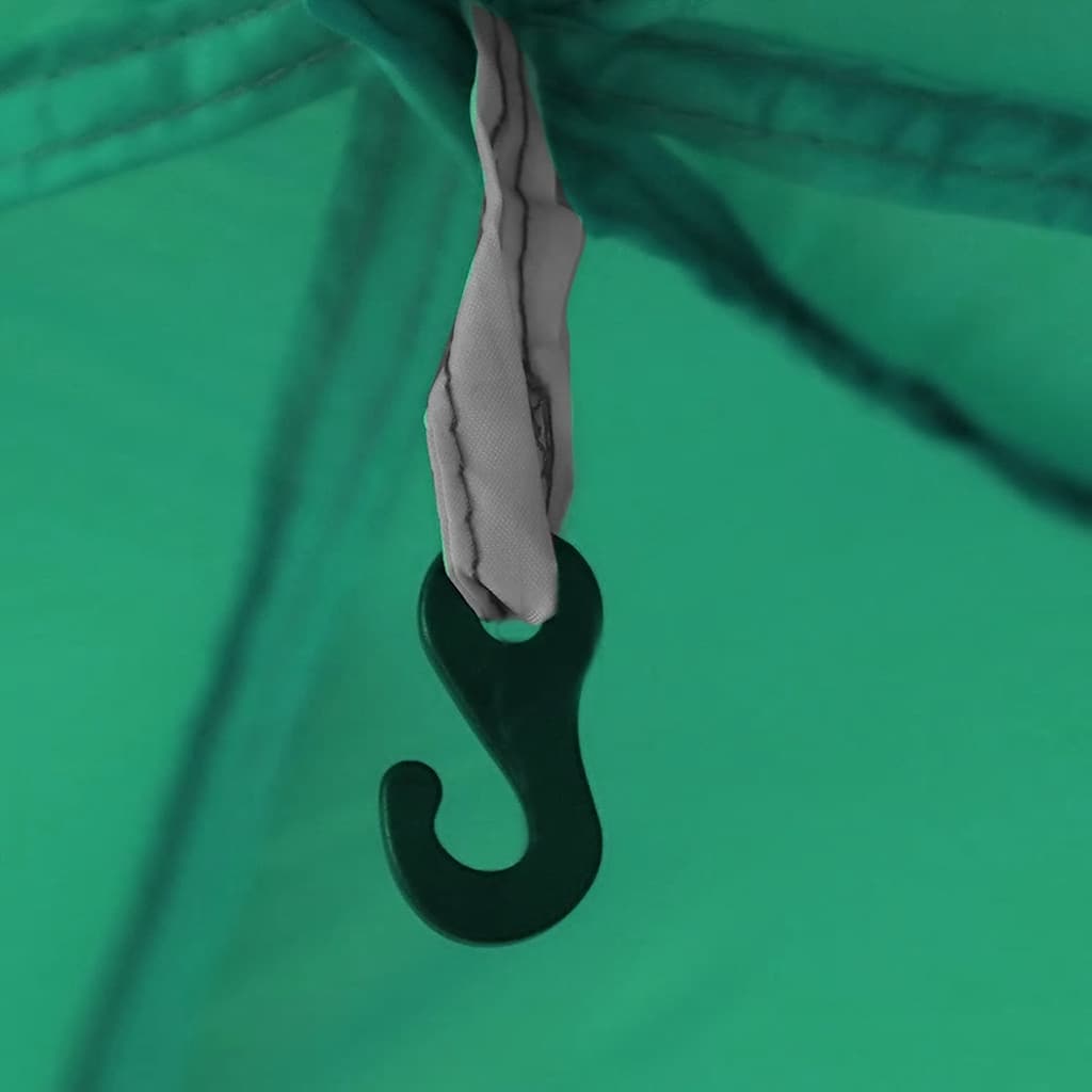 Detail van de zeegroen partytent vidaXL met haak voor ophangmogelijkheden.