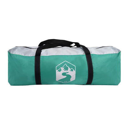 Zeegroen draagtas voor vidaXL partytent, met zwart handvat en merklogo.