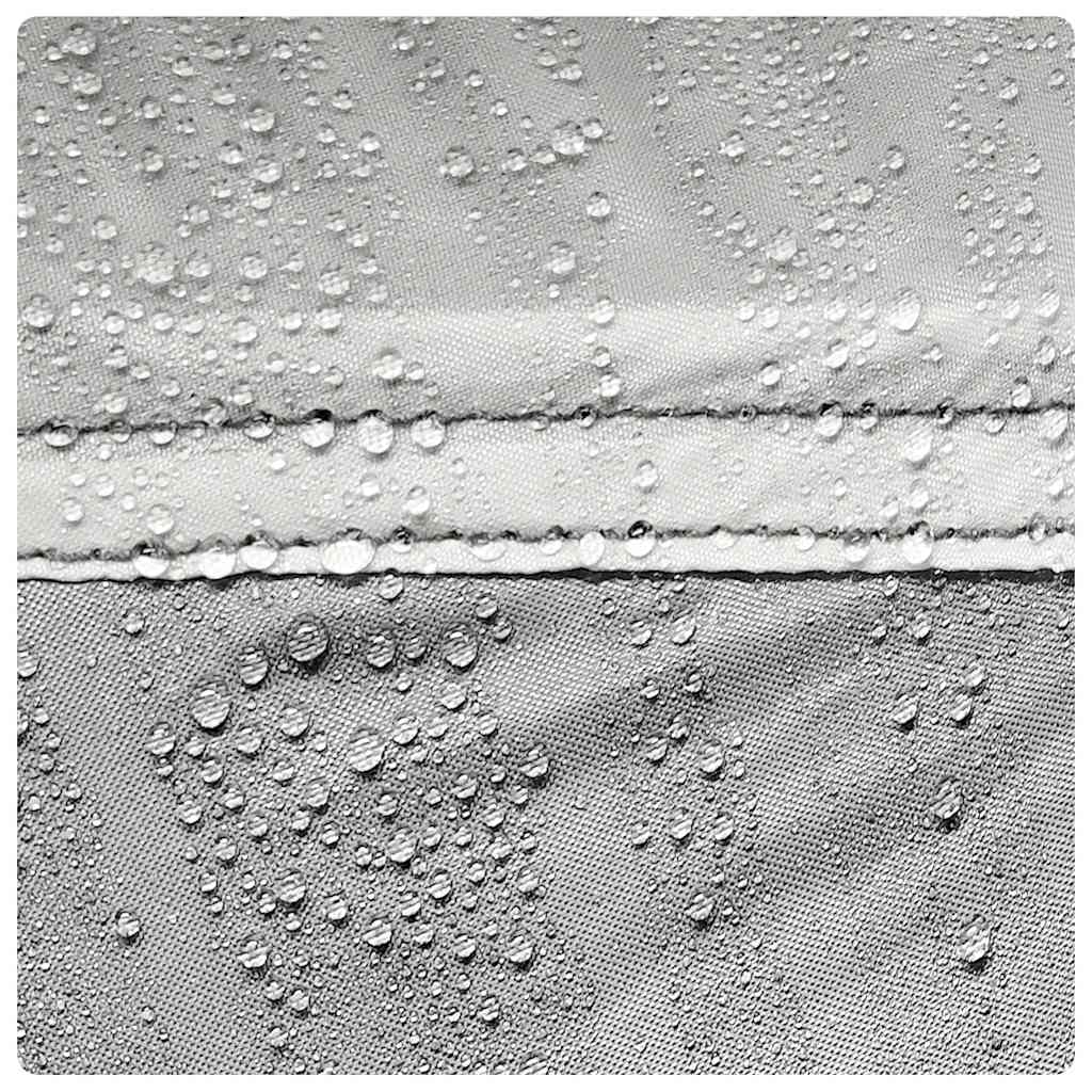 Detail van de waterdichte stof van de vidaXL partytent met druppels.