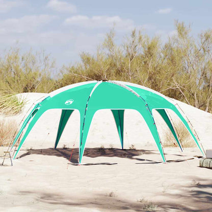 Zeegroen vidaXL partytent met waterdichte constructie, ideaal voor feesten in de buitenlucht.