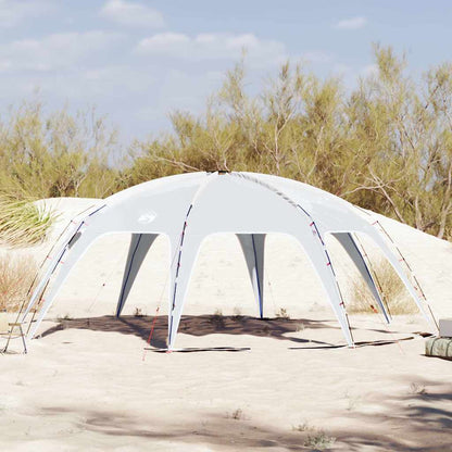 Grijze vidaXL partytent met waterdicht ontwerp, geschikt voor buitengebruik.