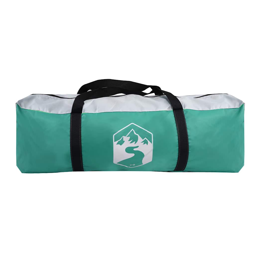 Draagtas voor de vidaXL waterdichte partytent in zeegroen met zwart handvat.