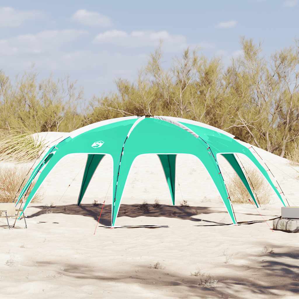 Zeegroene vidaXL partytent met waterdicht ontwerp, ideaal voor buitenactiviteiten.