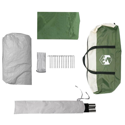 Detail van de vidaXL 4-persoons tent met accessoires, inclusief tentdoek en haringen.