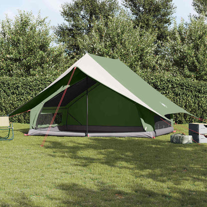 Gezinstent vidaXL in groen en wit, met een ruim en waterdicht ontwerp.