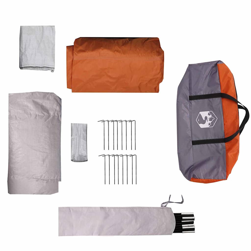 Detail van de accessoires van de vidaXL Gezinstent, inclusief haringen en draagtas.