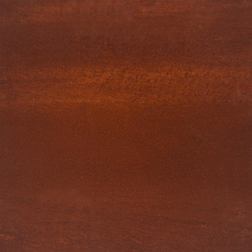 Detail van het cortenstaal van de vidaXL campingkachel in warme roestbruine tint.
