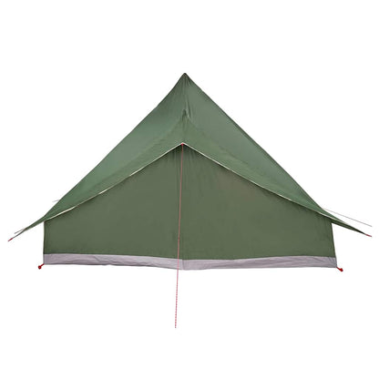 Detail van de groene vidaXL Tipi Tent met winddichte zijwanden en scherpe punt.
