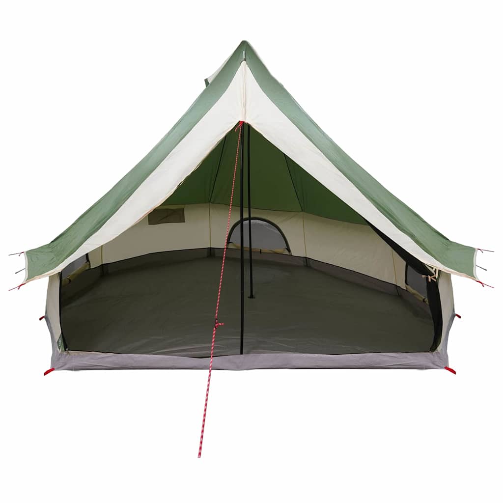 Detail van de vidaXL Tipi Tent met groene buitenkant en ruime binnenruimte.