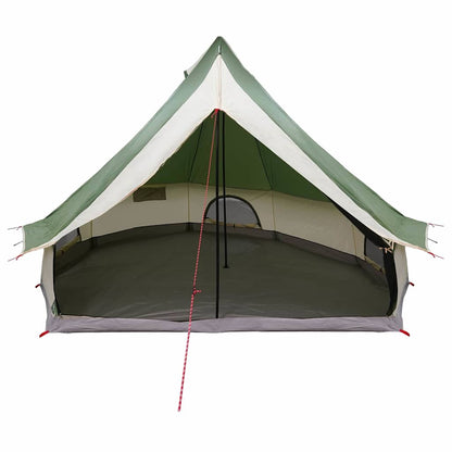 Detail van de vidaXL Tipi Tent met groene buitenkant en ruime binnenruimte.