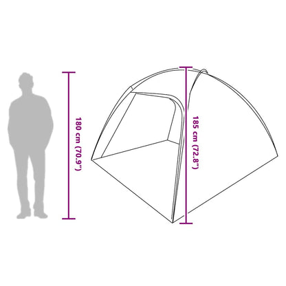 Afmetingen van de vidaXL huisje tent met dak, inclusief hoogte en breedte.
