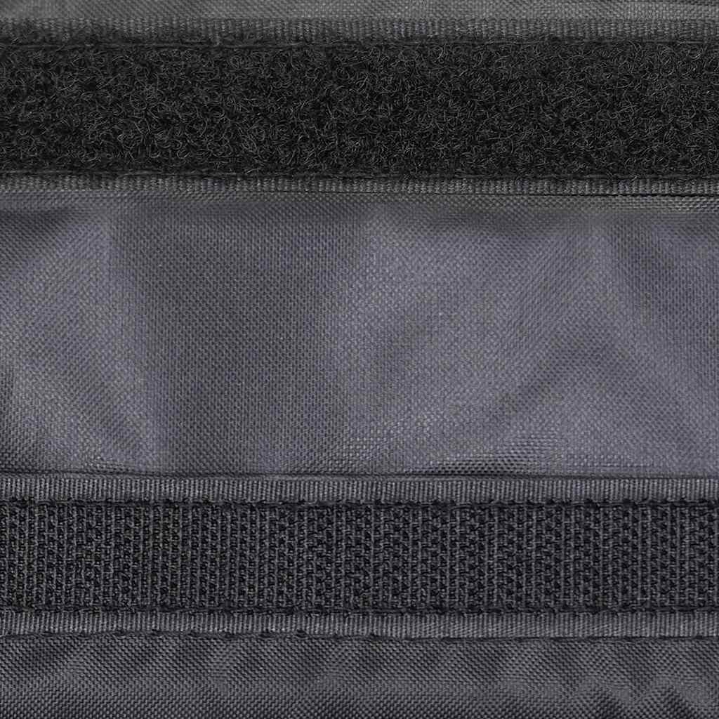 Detail van de zwarte vidaXL opslagelementen met stevige klittenbandsluiting.