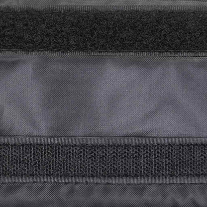 Detail van de zwarte vidaXL opslagelementen met stevige klittenbandsluiting.
