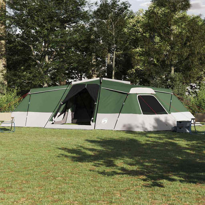 Ruime vidaXL gezinstent in groen met meerdere ingangen, perfect voor avontuurlijke groepen.