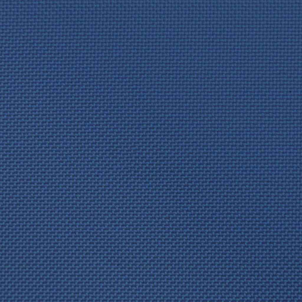 Detail van de blauwe, duurzame stof van het vidaXL opvouwbare campingbed.