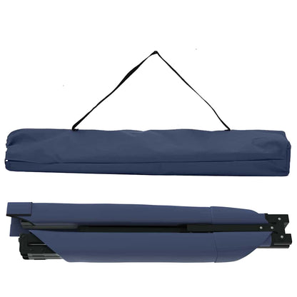 Opvouwbaar vidaXL campingbed in blauw, compact en gemakkelijk te vervoeren.