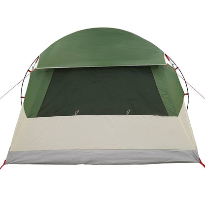 Detail van de groene vidaXL Dome Tent met waterdichte voorzijde en ruime ingang.