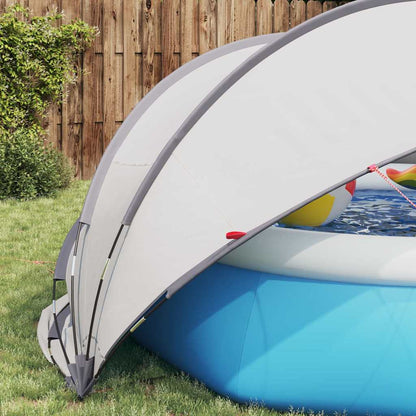 vidaXL Pooldome Grijs en Oranje 336 x 322 x 160 cm