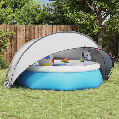 vidaXL Pooldome Grijs en Oranje 336 x 322 x 160 cm