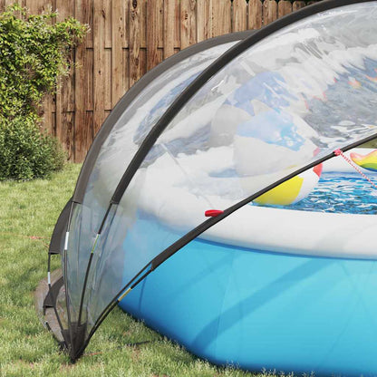 vidaXL Pooldome Doorzichtig 336 x 322 x 160 cm PVC